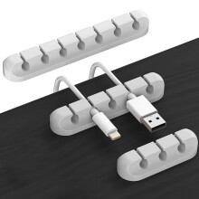 V-Grey-357 Set Silicone Winder.Self-adhesive cable clips, cable organisers for organising USB cables/power cords/wires/cables