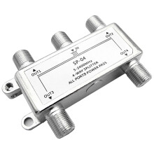 Coax Splitter for HDTV, Satellite, High Speed Internet, Amplifiers, Antennas, Gold Plated Connectors, Corrosion Resistant,