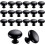 20PCS Door Knobs Drawer Knobs 30mm Vintage Handles Cabinet Cupboard Knobs for Kitchen Cupboards (Black) 1