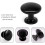 20PCS Door Knobs Drawer Knobs 30mm Vintage Handles Cabinet Cupboard Knobs for Kitchen Cupboards (Black) 3