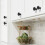 20PCS Door Knobs Drawer Knobs 30mm Vintage Handles Cabinet Cupboard Knobs for Kitchen Cupboards (Black) 4