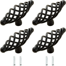 Pieces Antique Bronze Furniture Handle, Vintage Bird Cage Cabinet Door Knobs, Furniture Door Handle with Screws, for Drawer, Door, Wardrobe, Kitchen