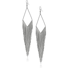 Basic Fringe Linear Drop Earrings