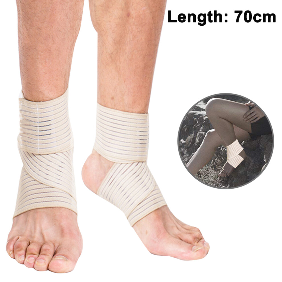 Tianfu Black/Blue Ankle Support Brace, Adjustable Ankle Support Wrap For Sports Protection,Elastic Knee Brace Compression Bandage Wrap-Skin