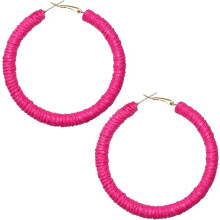 Earrings For Women Handmade Woven Wicker Hoop Earrings Rattan Earrings for Women Big Circle Dangle Earrings