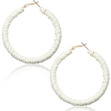 Earrings For Women Handmade Woven Wicker Hoop Earrings Rattan Earrings for Women Big Circle Dangle Earrings