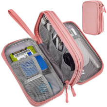 Electronics Accessories Organizer Pouch Bag, Travel Universal Organizer for Cable, Charger, Phone, SD Card, Business Travel Gadget Bag