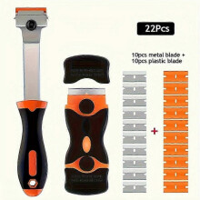22pcs/Set Universal Razor Blade Kit That Removes Labels, And Grease From Windshields, Appliances