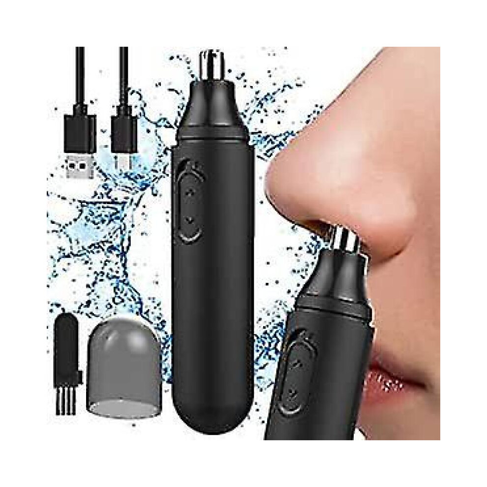 Rechargeable Ear Nose Hair Trimmer for Men, Painless Nose Trimmer, Usb Electric Ipx7 Waterproof Eyebrow Facial Hair Removal