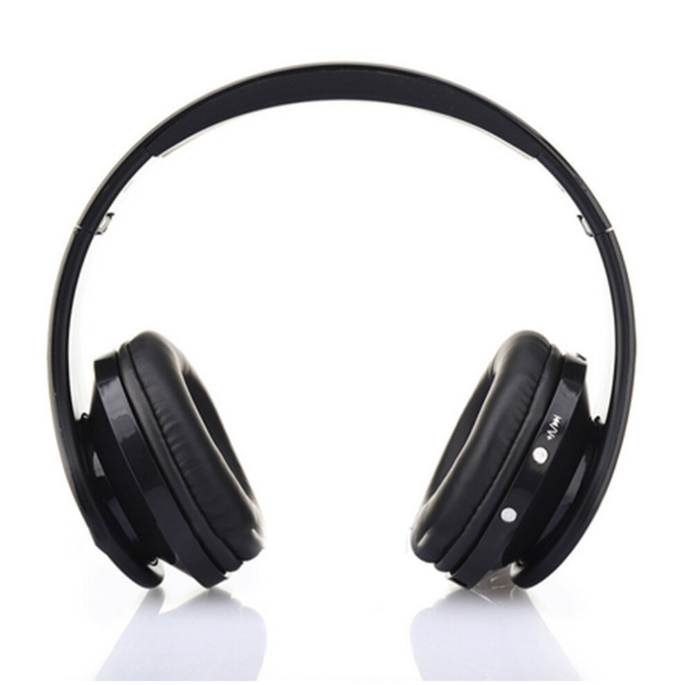 Wireless Bluetooth Headphones, Over-Ear Headphones With Mic, Foldable And Lightweight, Mp3 Mode And Fm Radio- Black 7770198293388