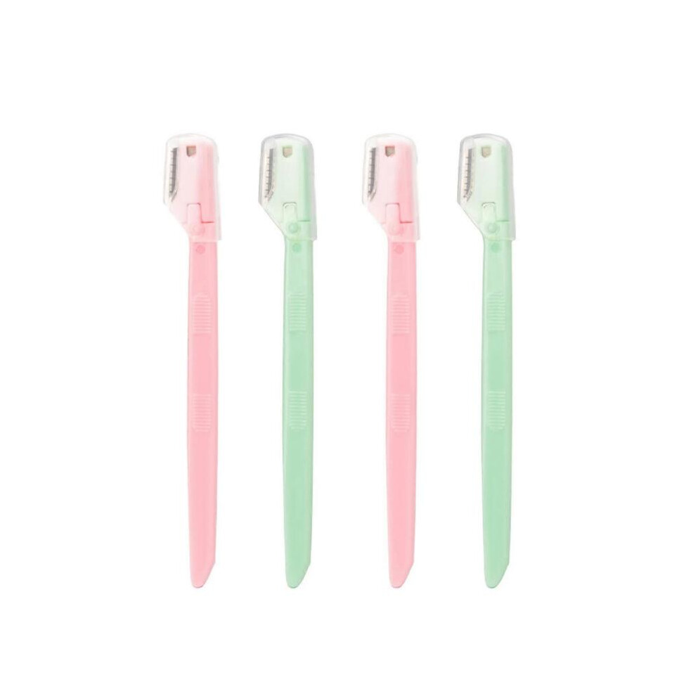 Eyebrow Razor, 4PCS Small Eyebrow Shaver Multipurpose Exfoliating Dermaplaning Tool Trimming and Shaving Grooming Eyebrow Face Razor and Eyebrow