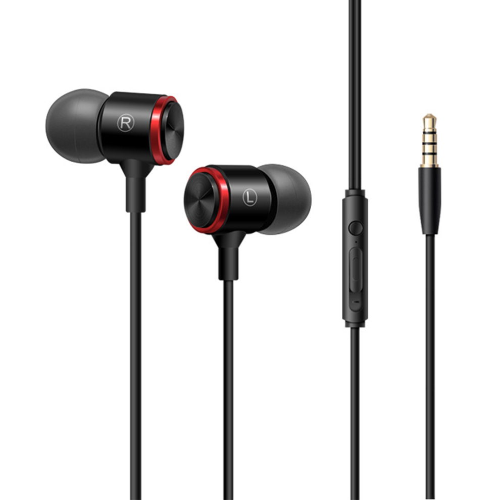 Isolating In-Ear Headphones With Pure Sound And Powerful Bass, Earbuds With High Sensitivity Mic- Black 7770198293623