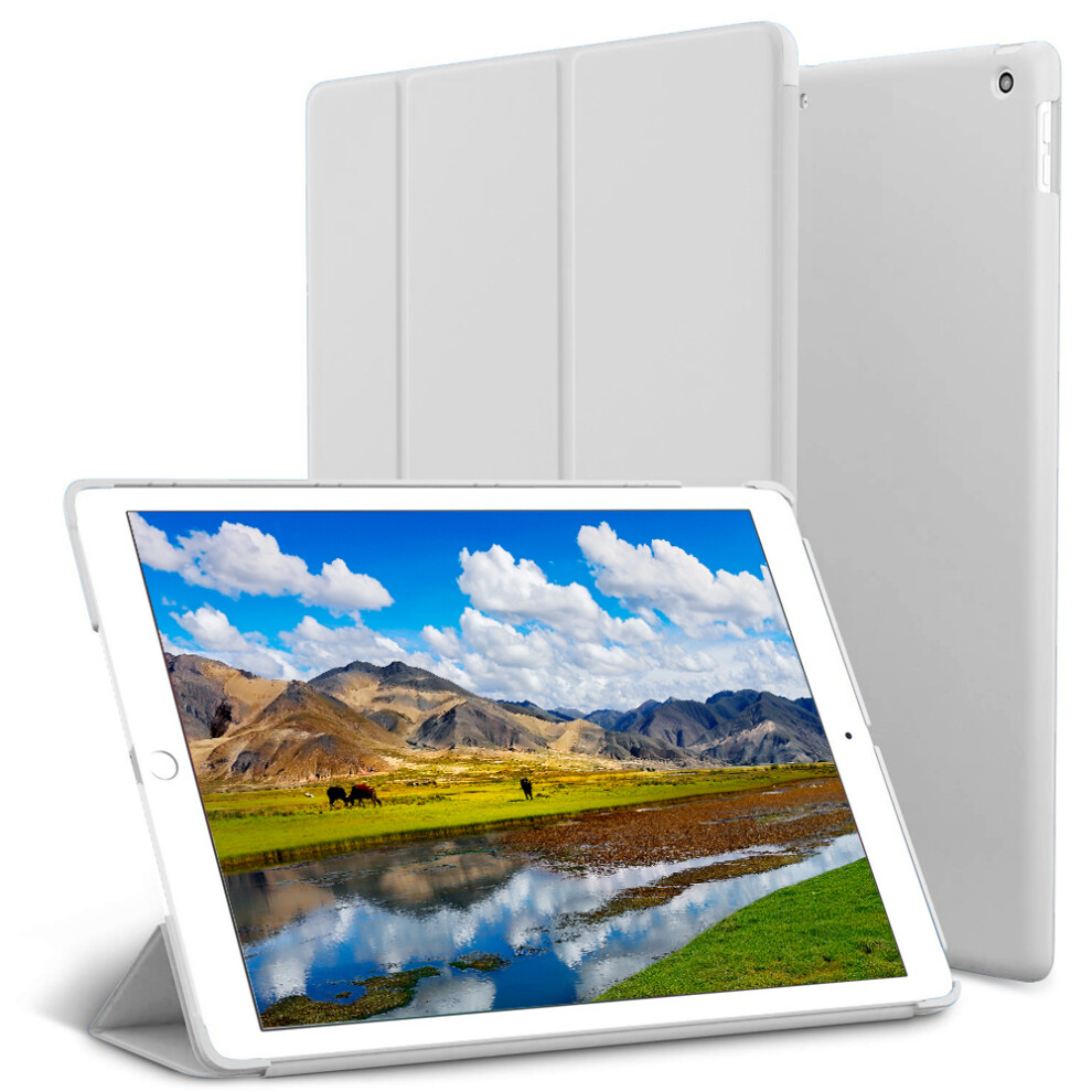 Smart Case Compatible With Ipad Air 3 10.5", Translucent Matte Back Magnetic Case With Auto Sleep/Wake- Silver 7770198291148