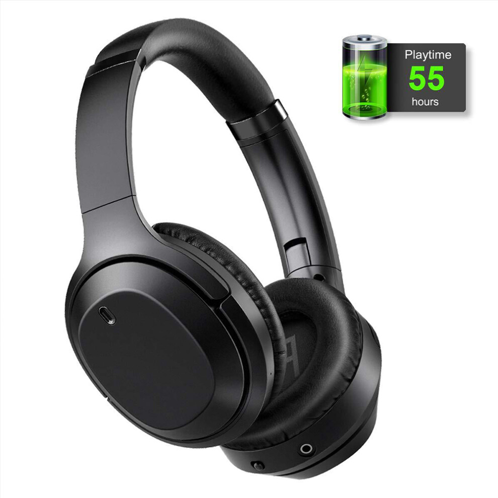 Active Noise Cancelling Headphones, Over-Ear Wireless Bluetooth Headphone Microphone, 25 Hours Playtime 7770198293289