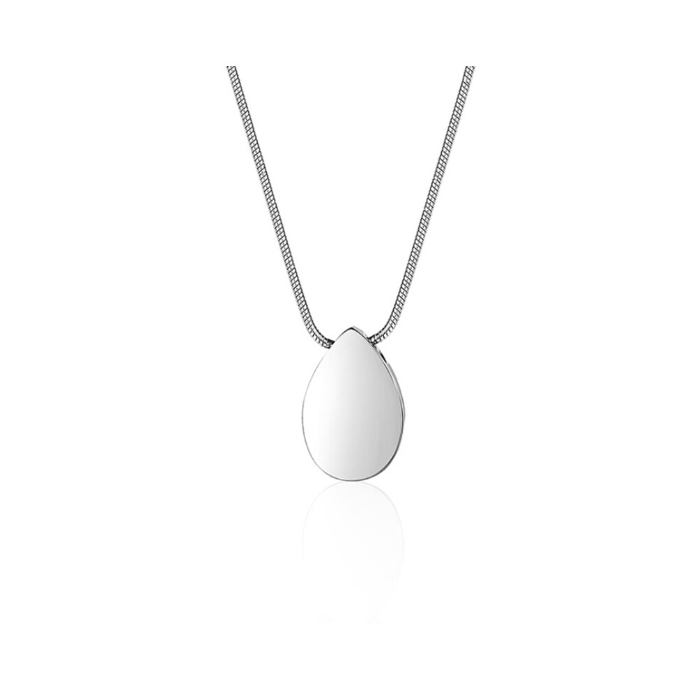 Collier d'urne funéraire en forme de larme avec kit de remplissage pour bijoux de crémation de cendres