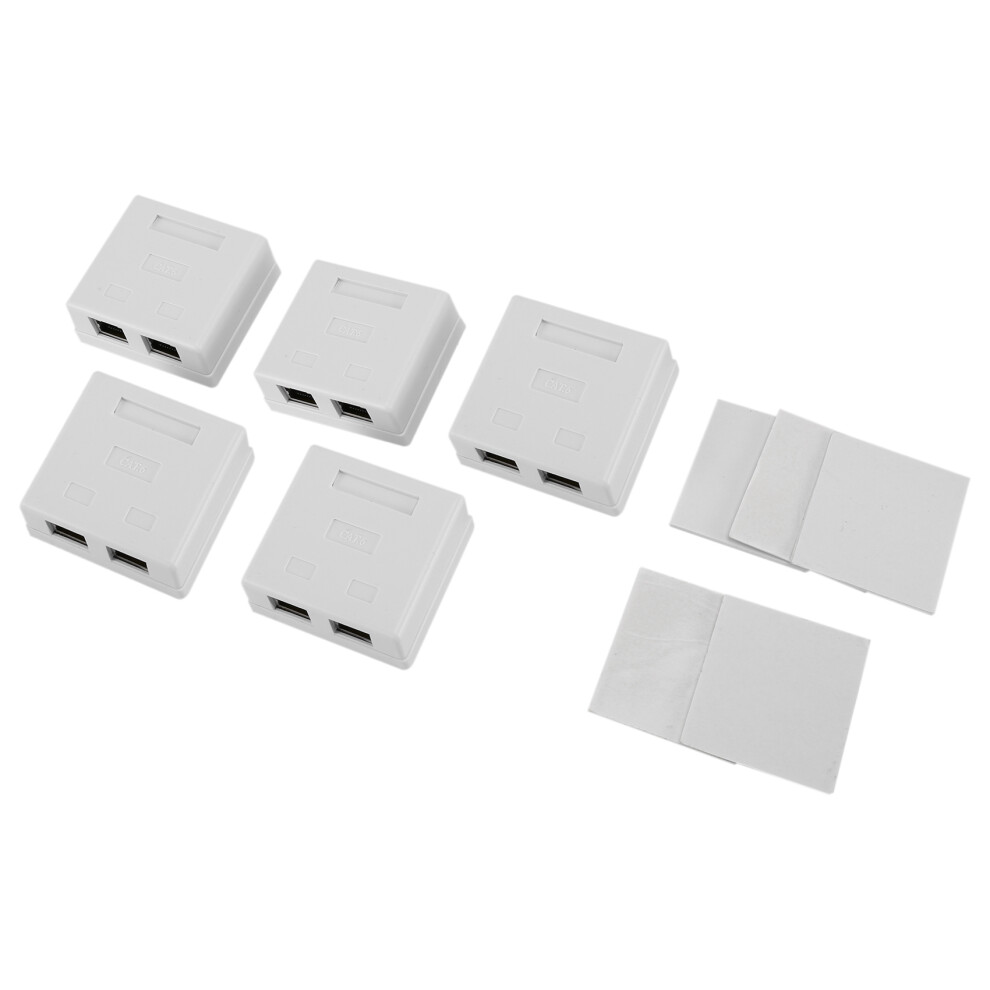 Prise réseau RJ45 - Prise double paroi blindée montée en surface avec port de câble LAN Ethernet CAT6A pour câble réseau