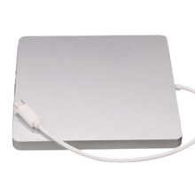 Lecteur CD/DVD externe USB Type C Lecteur CD portable sans lecteur pour ordinateur portable Windows, argent
