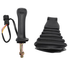 Ensemble de joysticks d'excavatrice à 3 boutons, engrenages avec couvercle anti-poussière pour Doosan DX150 215 225 300 370-9C droit