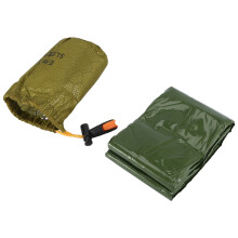 Sac de couchage d'urgence, sac de couchage d'extérieur avec sifflet, couverture thermique pour le camping et la randonnée