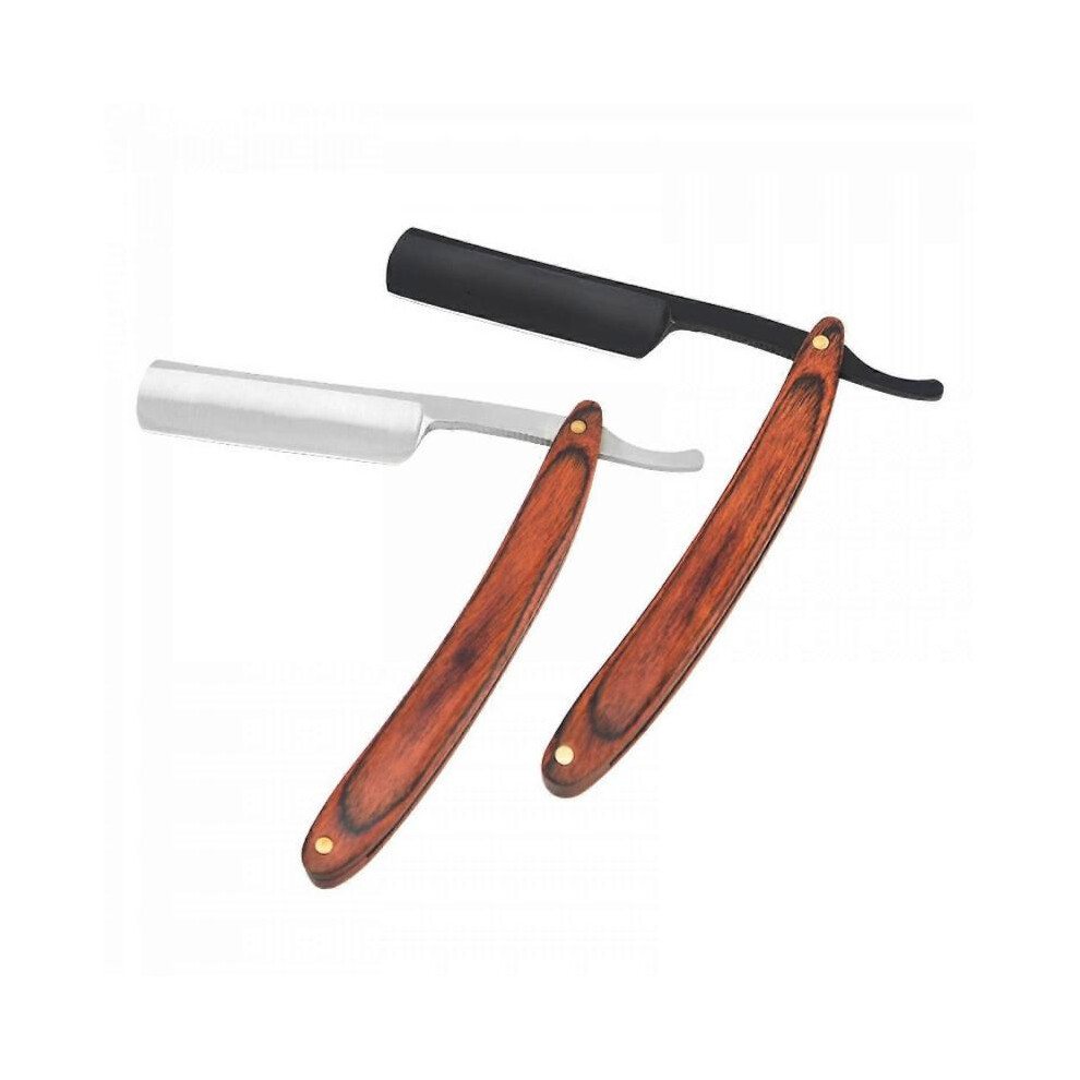 (2pcs) Straight Razor with Strope - Professional Straight Edge Barber Razor Premium Stainless Steel Shaver Razor with Shaving Strop for Men Home & Sal-image-OPC-PHFY5ZK-NEW