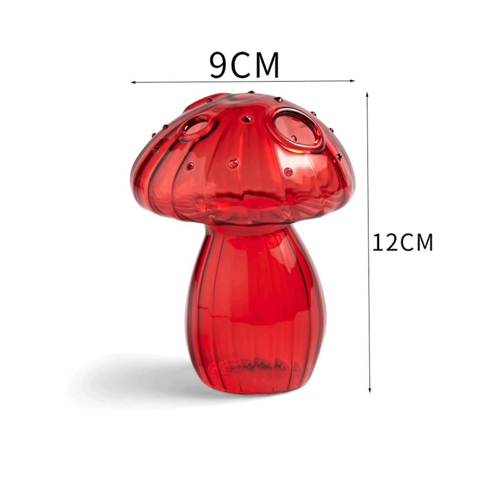 Vases à plantes, vases à bourgeons en verre de style nordique, vases à fleurs en forme de champignon, pour bureau, salon