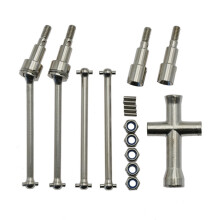Arbre de transmission avant et arrière en métal CVD pour SCY 16101 16102 16103 16201 Pro 1/16 Pièces de mise à niveau de voiture RC sans balais