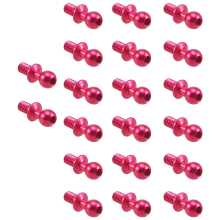Lot de 20 vis à tête sphérique hexagonales en métal M3 pour TT-01 TT-02 Sakura D4 D5 1/10 RC Drift Car Pièces de rechange universelles, 2