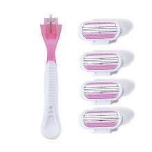 Jifuli three-layer ladies razor razor manual razor hair remover easily shaves armpit hair and leg hair