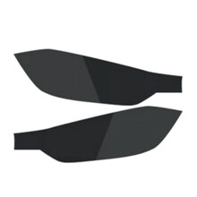 Film de protection en TPU pour phare avant de voiture pour série 3 F30 F31 2013-2019 noir fumé