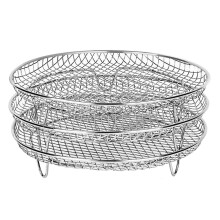 Trois grilles de déshydrateur empilables pour grille en acier inoxydable Gowise Ninja adaptées à tous les modèles de 4,2 à 5,8 QT