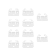 Lot de 20 guides de tiroir en plastique pour tiroirs, pièces de rechange pour meubles pour commodes, clapiers