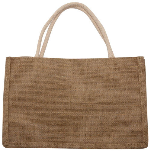 Lot De 6 Sacs En Toile De Jute Réutilisables Avec Poignées - Shopping, Plage, Pique-nique