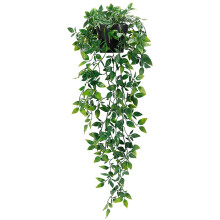 paquet de plantes artificielles suspendues en pot pour décoration murale d'étagère intérieure et extérieure