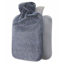 Bouillotte pour lit, taille chaude, dos chaud, bouillotte avec housse en peluche ultra douce, A