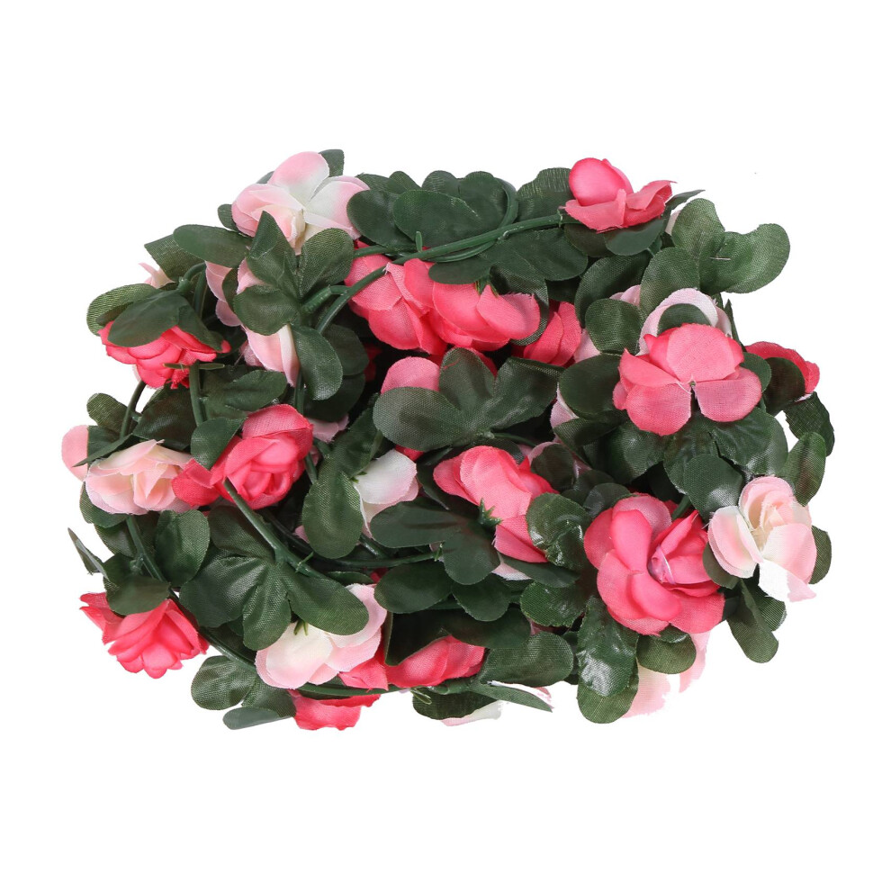 Lot de 2 guirlandes de fleurs artificielles à suspendre pour décoration de fête ou de mariage