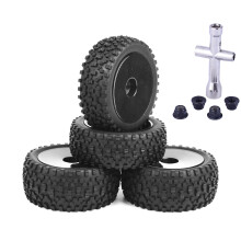 Lot de 4 pneus de 85 mm pour roues de voiture RC 144001 124019 104001, pièces de mise à niveau 1/10 1/12 1/14, échelle tout-terrain, 2