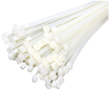 QUALITÉ INDUSTRIELLE : 100x2.5mm Couleur : Blanc : 50 pièces