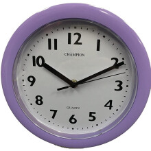 Champion Bold 9 inch Kitchen Lilac Wall Clock KC515LIL