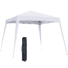 Outsunny Pop-Up Tent, 3Lx3Wx2.4H m-White