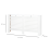 Homcom HOMCOM Modern Radiator Cover Cabinet Slatted Design MDF White Medium 3