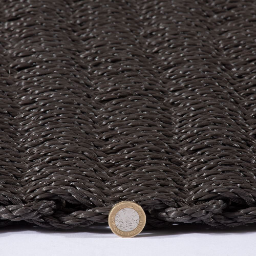 Arthouse Didsbury Braided Polypropylene 55x100cm Slate Doormat