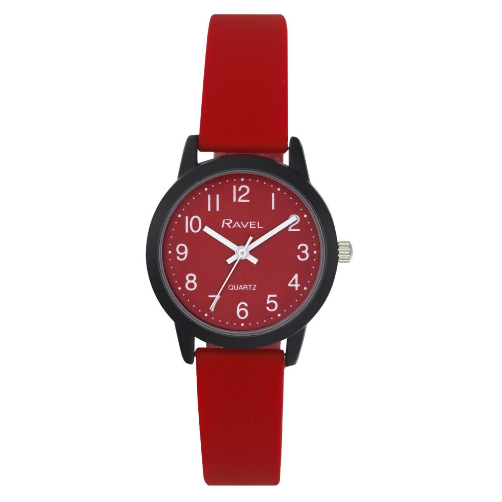 Ravel Ladies & Girls Sports Silicone Watch R1813.10 Red