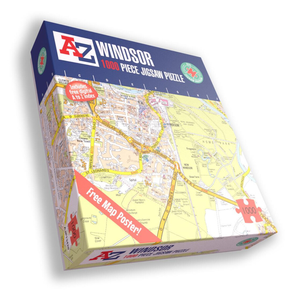 A To Z Map Of Windsor 1000 Piece Jigsaw
