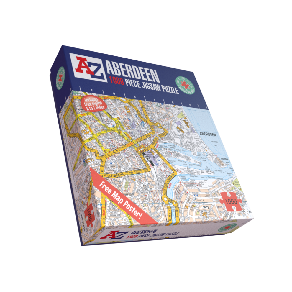 A To Z Map Of Aberdeen 1000 Piece Jigsaw