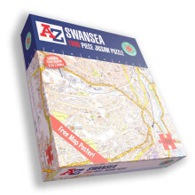 A to Z Map of Swansea 1000 Piece Jigsaw