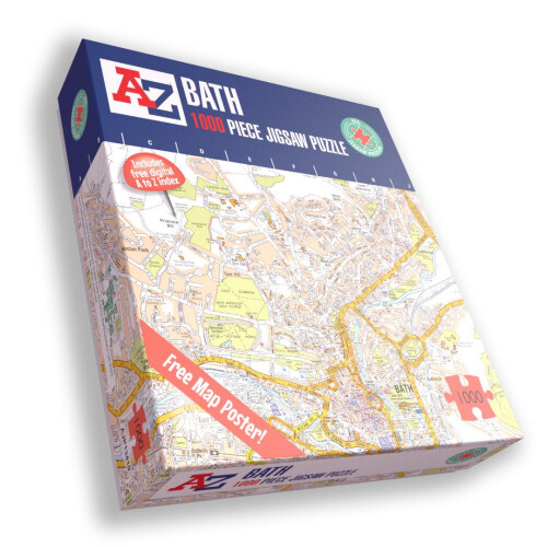 A to Z A to Z Map of Bath 1000 Piece Jigsaw