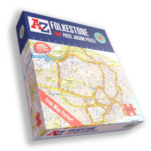 A to Z Map of Folkestone 1000 Piece Jigsaw
