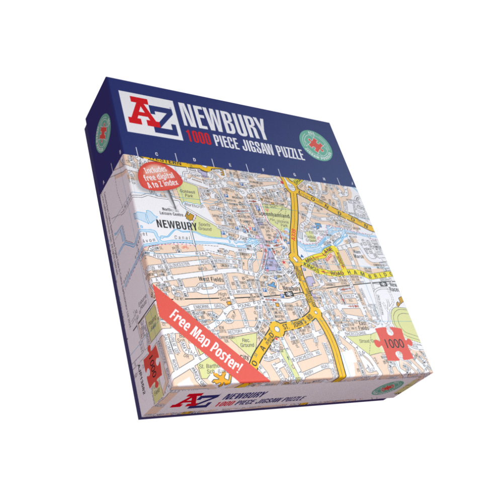 A To Z Map Of Newbury 1000 Piece Jigsaw