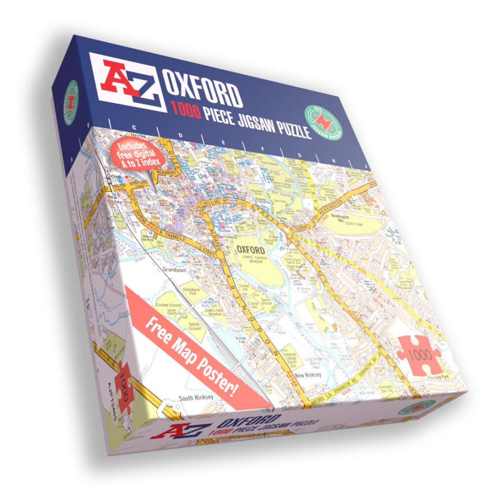 A To Z Map Of Oxford 1000 Piece Jigsaw