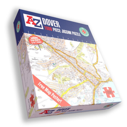 A to Z A to Z Map of Dover 1000 Piece Jigsaw
